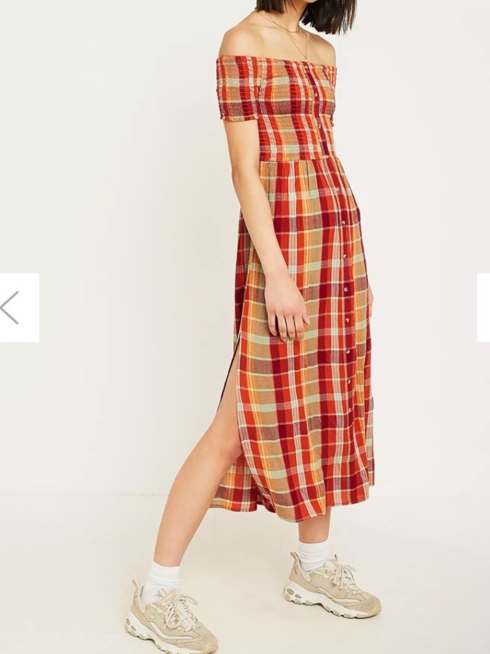 Urban Outfitters Monica off shoulder midi dress, women’s medium